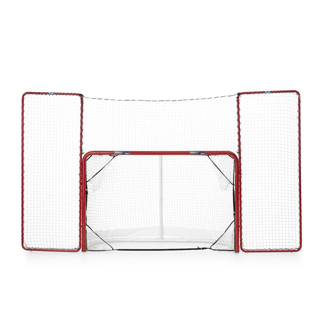 Extreme Hockey Monster Goal Backstop Targets featuring a large protective net to prevent missed shots and lost pucks, enhancing your practice.