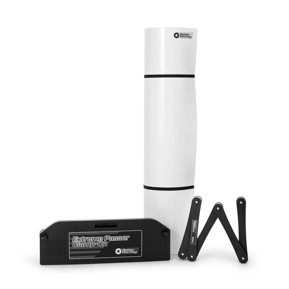 Teknikpaket hockey med skottramp och passningstränare för förbättrad skott- och teknikträning.