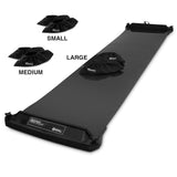 Extreme Hockey Slide Board Pro with three sizes of booties: Small, Medium, and Large for effective hockey training.