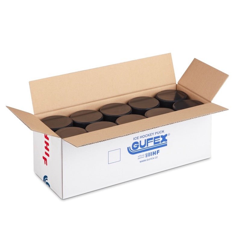 Gufex Official IIHF Hockey Puck 50 - pack - Better Hockey